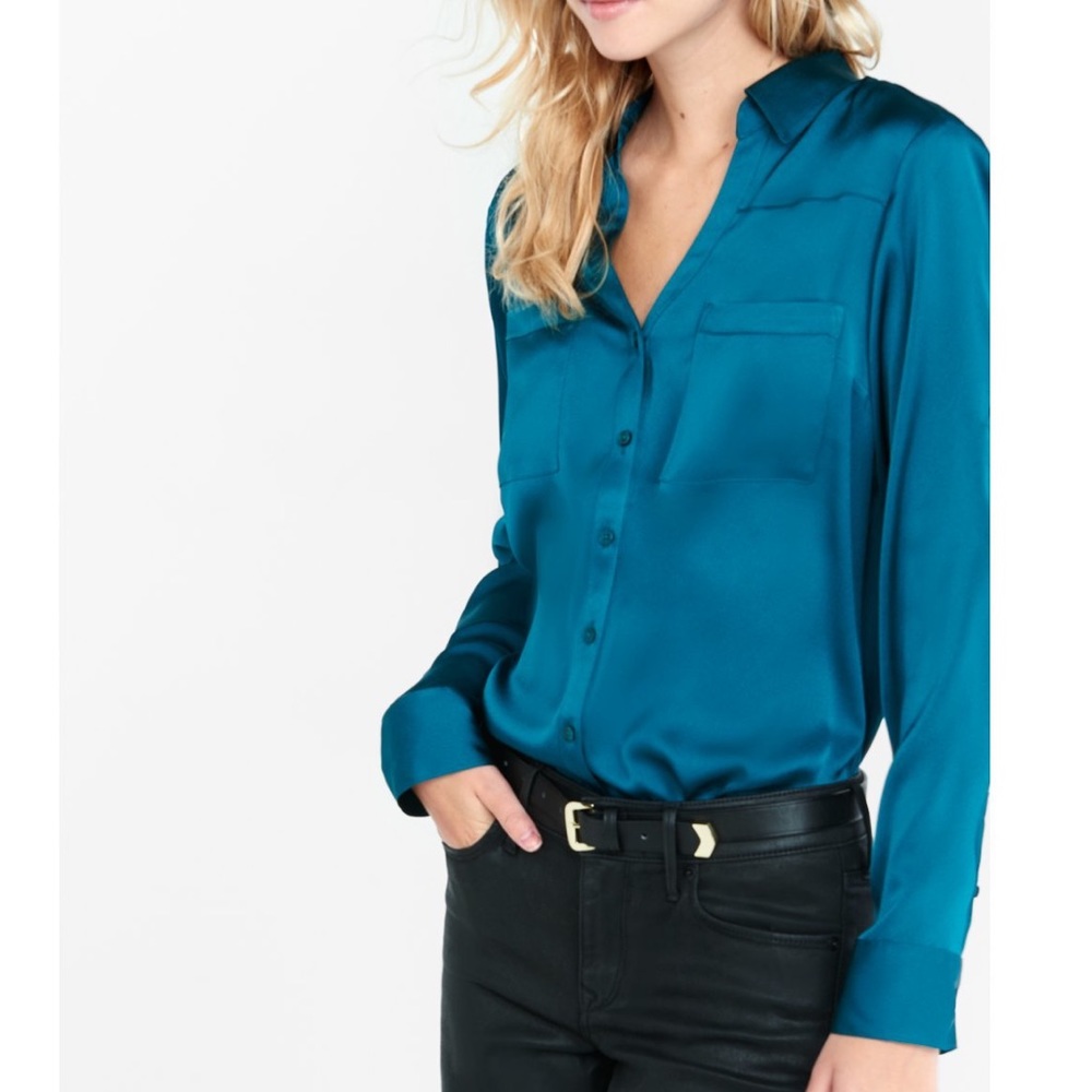 EXPRESS Portofino silk teal